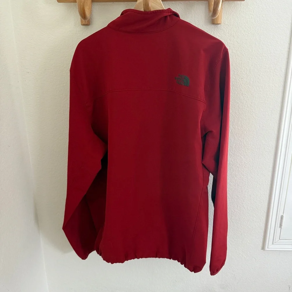 The North Face red quarter zip pullover jacket size XL outdoor casual